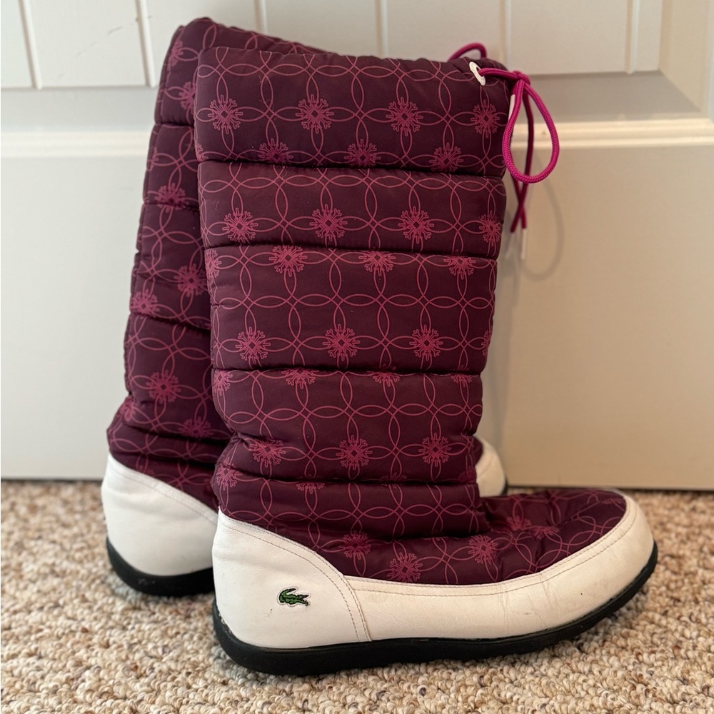 Lacoste Snug Boot size 8.5 snow boots